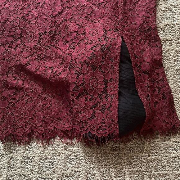 Express Maroon Dress small Petite - Picture 3 of 5